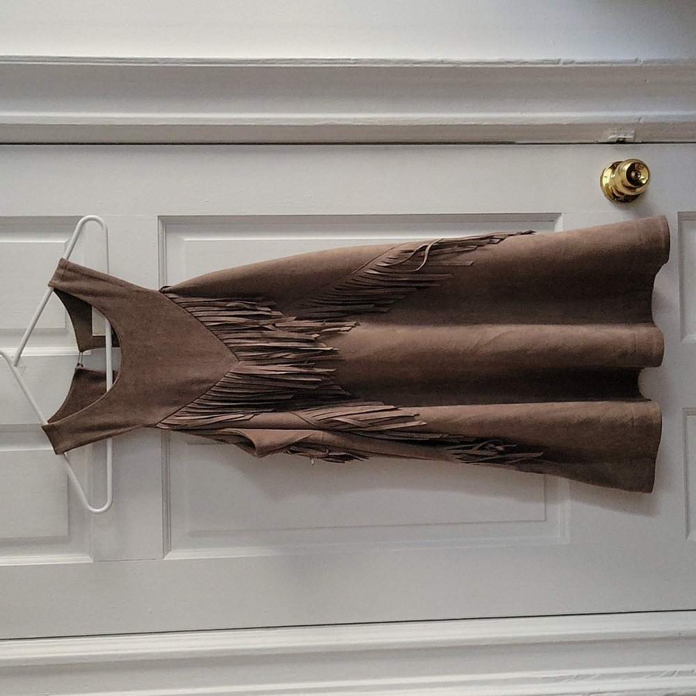 J.O.A Suede, Fringe Dress